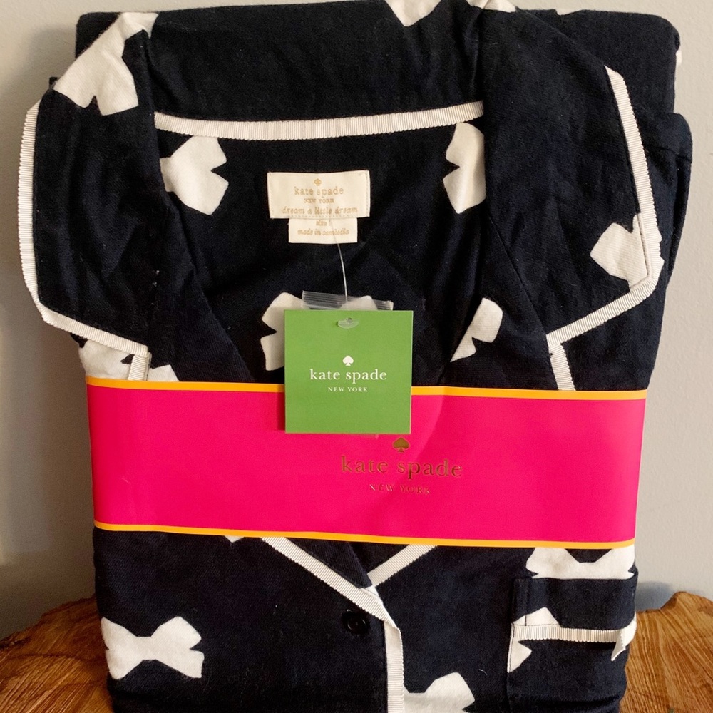 Kate Spade Flannel Pajama Set NWT